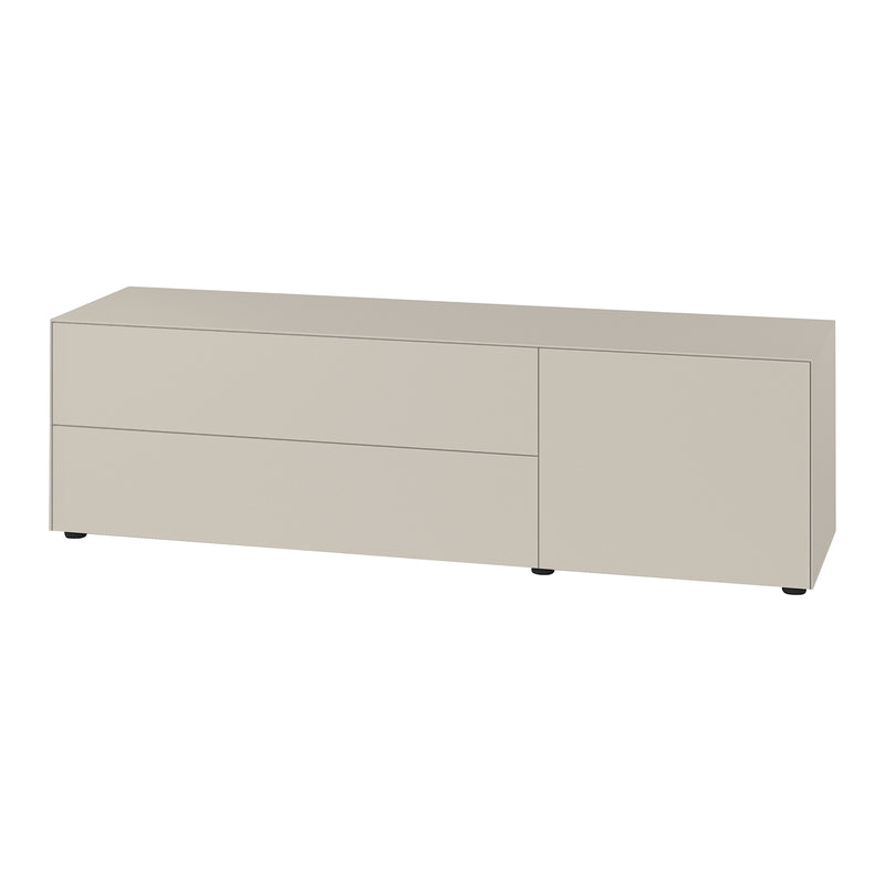 Piure - Nex Pur Box Sideboard | mit Türen und Schubkästen / 180 x 50 x 48 / silk