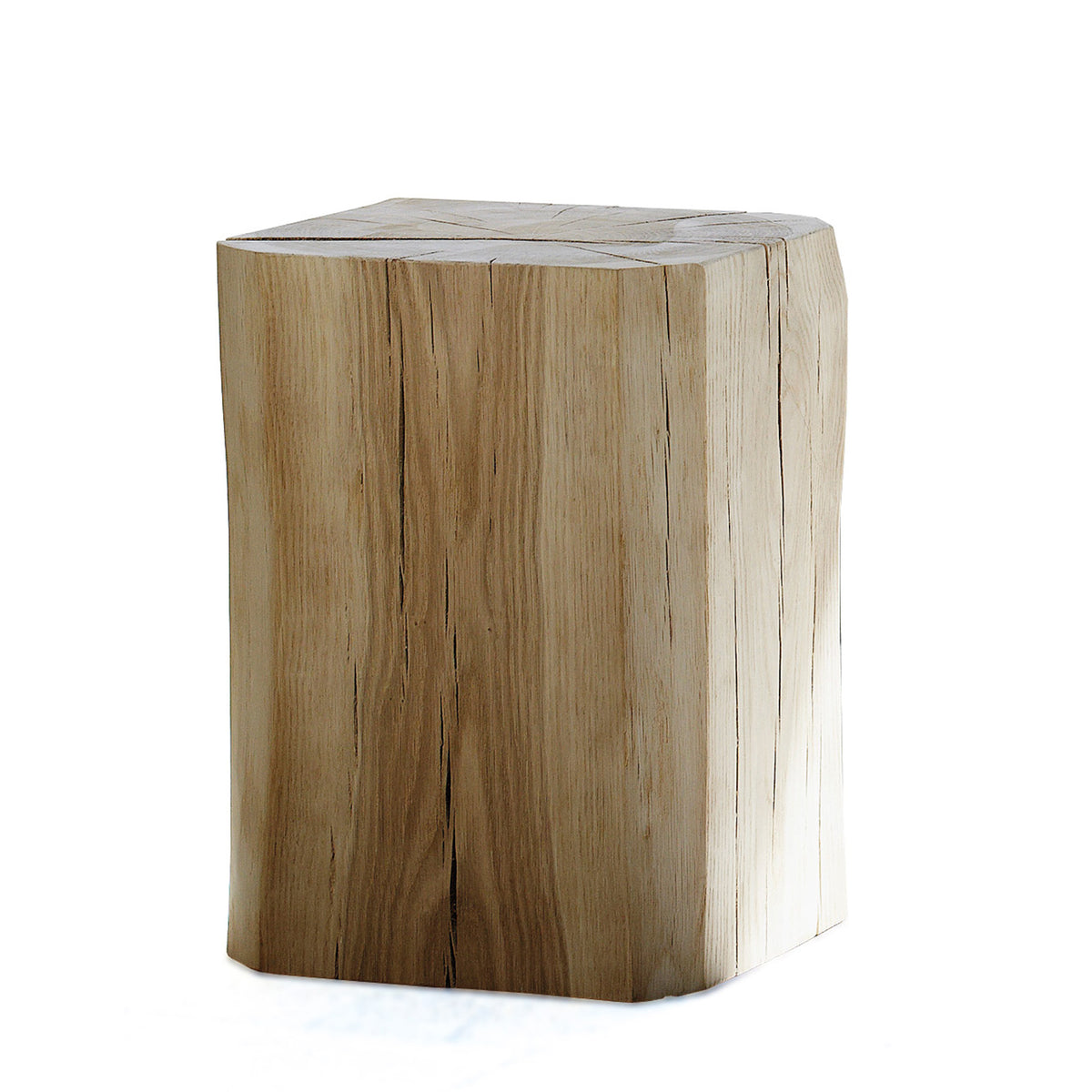Jan Kurtz - Block Hocker eckig | Eiche / H 40 cm, Eiche / H 46 cm