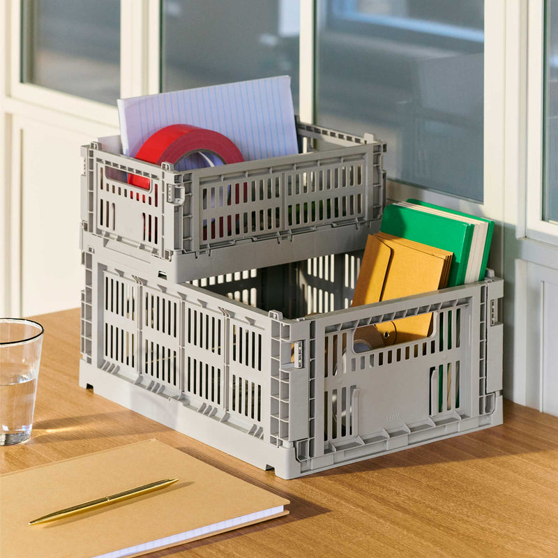 HAY - Colour Crate Korb S recycled | grey
