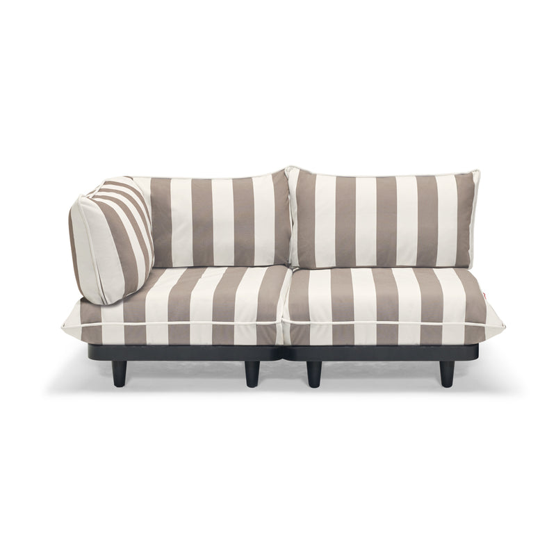 Fatboy - Paletti Outdoor-Sofa Set | small / weiß / kakao gestreift