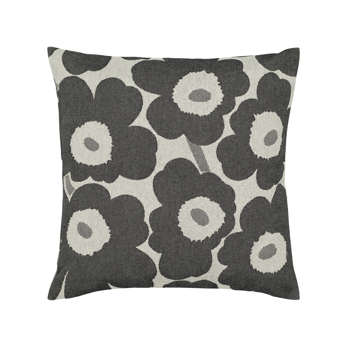 Marimekko - Pieni Unikko Kissenbezug | 47 x 47 cm / off-white/charcoal/sand