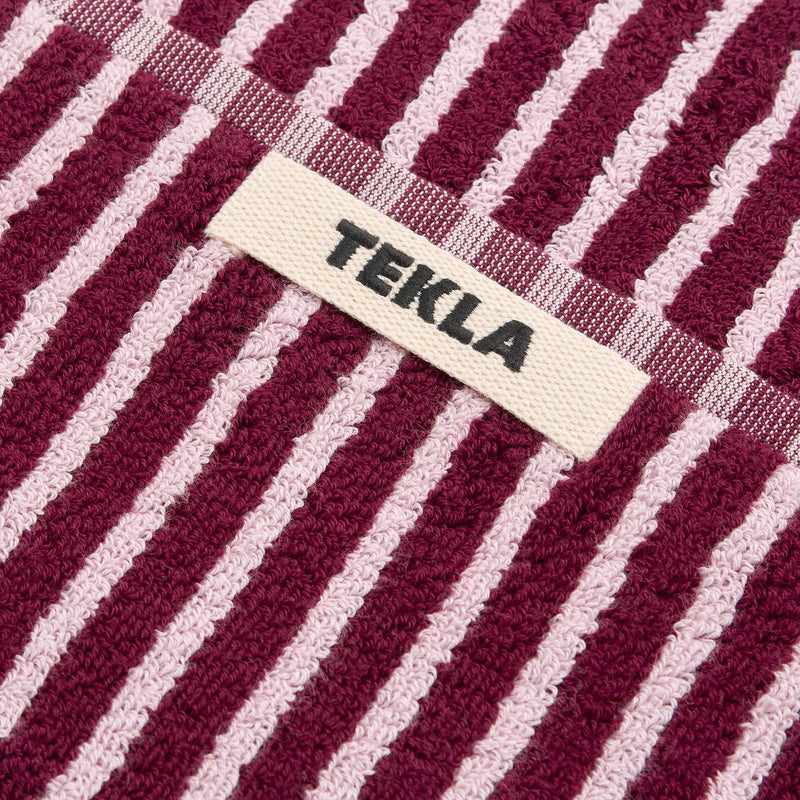 Tekla - Terry Handtuch | Badetuch (70 x 140 cm) / Red & Rose, Gästehandtuch (30 x 50 cm) / Red & Rose, Handtuch (50 x 90 cm) / Red & Rose