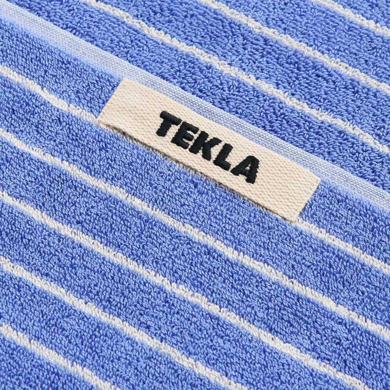 Tekla - Terry Handtuch | Badetuch (70 x 140 cm) / clear blue stripes, Gästehandtuch (30 x 50 cm) / clear blue stripes, Handtuch (50 x 90 cm) / clear blue stripes