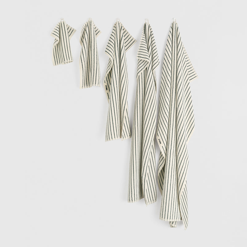 Tekla - Terry Handtuch | Badetuch (70 x 140 cm) / Racing green, Gästehandtuch (30 x 50 cm) / Racing green, Handtuch (50 x 90 cm) / Racing green