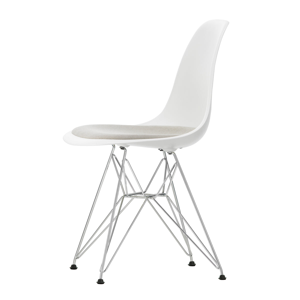 Vitra - Eames Plastic Side Chair DSR RE mit Sitzpolster | 