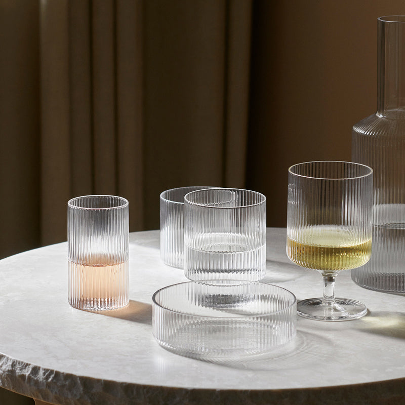 Ferm Living - Ripple Longdrink Gläser (4er-Set)
