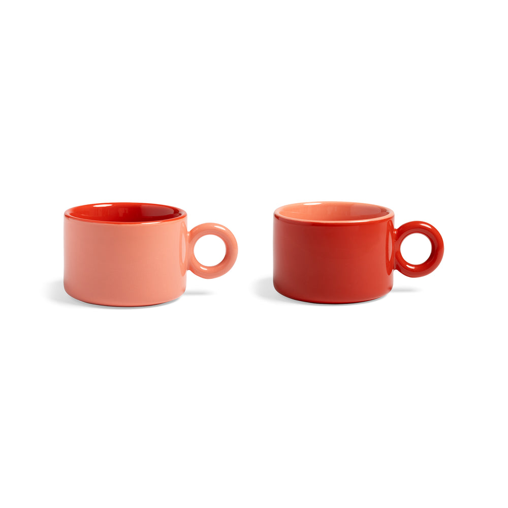 &amp;klevering - Chiquito Tasse (2er-Set) | red